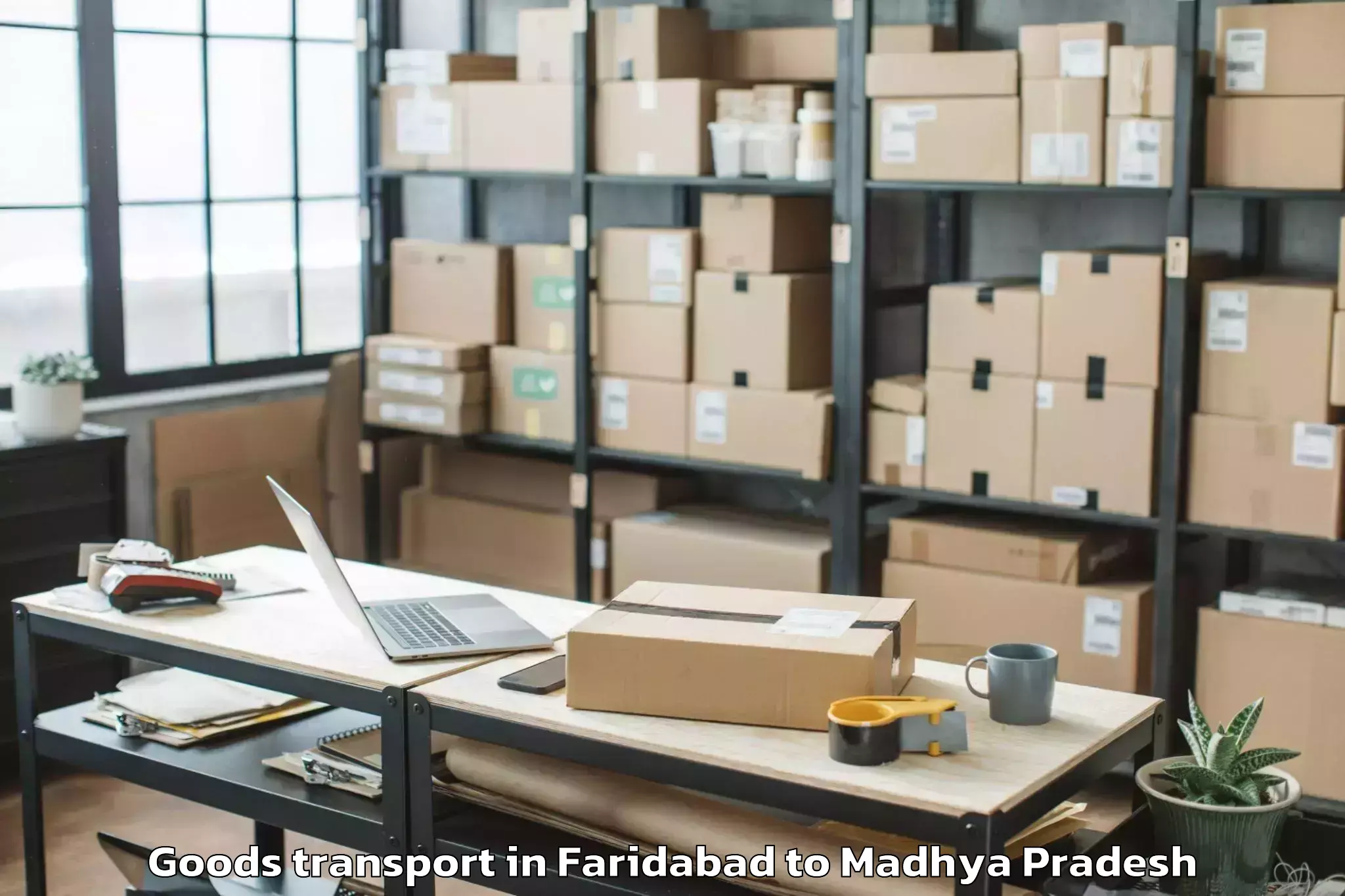 Faridabad to Pohri Goods Transport